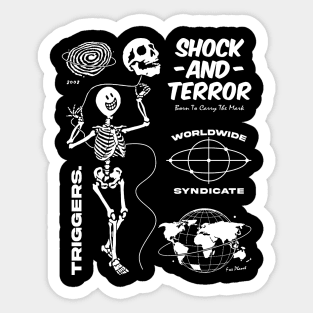 Shock And Terror Sticker